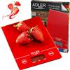 Adlereurope ADLER Bilancia da cucina, carico massimo 5 kg, indicatore di sovraccarico, design moderno