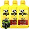 Bardahl Kit Tagliando 3 Litri Olio Moto Bardahl XTC C60 10W30 + Filtro Olio Hiflo