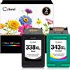 338XL 343XL Cartucce D'Inchiostro Rigenerate Di Ricambio per HP 338 343 XL, Comp