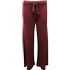 KONTATTO Q6502 PANTALONE IN MAGLIA DONNA KONTATTO WOMAN KNITTED PANTS BURGUNDY