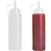 JUHONNZ Bottiglia Squeeze per Olio con Dosatore 2 Pezzi 250ml Biberon Cucina in Pl