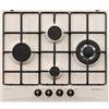 GLEM GAS GT645SA PIANO COTTURA 60 CM 4 FUOCHI SABBIA