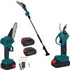 Does not apply Kit Potatura 3 in 1 - Forbice a Batteria E Motosega 6 Pollici Elettrica Con Asta