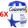COLORERIAITALIANA 6 X Coloreria Italiana Blu Mare Colorante Per Tessuti