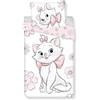 Jerry Fabrics Aristogatti Marie Flowers - Set copripiumino singolo e