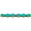 KMC X12 - Catena cerata a 12 velocità, colore verde aurora, 126 maglie