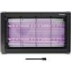 BEPER P206ZAN050 Zanzariera Elettrica LED UV, Lampada Antizanzare Elettrica, Elimina Insetti Volanti con Scarica 2000V, Appendibile o da Tavolo, Senza Chimici