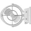 SEEKR Sirocco II, 7010CAWBX, 3 velocità, flusso d'aria a 360 gradi, ventola cardanica a filo diretto, 125/185 CFM, 12/24 V, bianco, lama da 17,8 cm