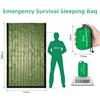 Termico Sacco a Pelo Convertible Emergenza Tenda Bivy Outdoor Hike Campeggio