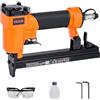 VEVOR Troncatrice Sparachiodi Pneumatica, per Tappezzeria Calibro 22 per Punti Metallici a Filo Sottile Serie 71, Corona 9,1 mm, Graffettatrice Pneumatica da 70-110 PSI per Lavorazione del Legno