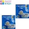 Renata 2x Renata 329 SR731SW Batterie Orologio 1,55V Ossido Argento 10-Blister