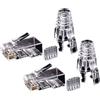 No 100PZ Cat6 RJ45 Connettore UTP Ethernet Jack 8P8C Rete 6 Spine Modula1063