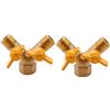 No 2X Adattatore Rubinetto Un 2 Vie 1/2 Pollice Fuori Adattatore Rubinetto Irr9133