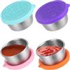 VIVIIHOO Contenitori in acciaio inox 4 x 50 ml a prova di perdite ri