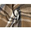 CRS Fur Fabrics Tessuto In Tartan Check Con Retro In Pile BEIGE