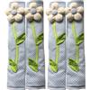No 4PCS Pastorale Fiore Polka Dot Porta / Frigorifero Maniglia Copertura Frigo6937