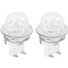 No 2X E14 Porta Lampada Per Forno Cottura 15W / 25W Illuminazione Portalampada6697