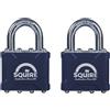 Squire 35T Stronglock Card (2) Catenacci 38mm Con Gancio Aperto Chiave HSQ35T