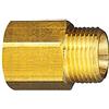 RIEGLER Raccordo riduttore, versione lunga, AG G 1/8, IG M5, SW 14, ottone