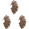No 3Pcs Orecchini Pendenti Unisex In con Piumino Non Piercing A9A95969