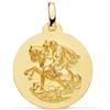 FMF Pendente Oro 18K 750 Mls. Medaglia San Giorgio 18 MM 2,20 Grammi