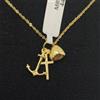FMF Pendente E Catena Oro 18K 750 Mls. 3 Virtù: Fede, Speranza E Carità