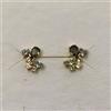 MR Orecchini In Oro 18K 750 Mls. Con Zirconie Blu E Verdi 8,4 MM.