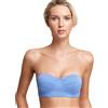 ZINKE Top Bikini Bustier Con Bordo A Contrasto Blu Oceano Per Donna $88 NUOVO