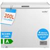 COMFEE' Comfee RCC201WH6(E) congelatore/82 kWh/anno/85 cm di altezza/200L/compressore inverter/41 dB basso volume/adatto per diversi scenari di utilizzo/regolatore di temperatura regolabile/bianco