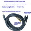 Cavo di collegamento audio per Senhai HD580 HD600 HD650 HD565 HD58X nero PVC