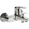 Hansa 45112183 Hansapinto-Rubinetto Miscelatore, Montaggio a Parete, Sistema Automatico Doccia/Vasca da Bagno, 20/19 l/min, proiezione 166 mm, Cromato