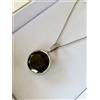 20 KT Nero Diamante Ciondolo Intorno Con Accenti AAA Certificato! Birthday Gift