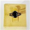 5 KT Nero Diamante Ovale Forma Anello Rosa Placcato Oro Certificato! Regalo Per