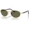 Persol PO 1018S Ida 55 515/58 Occhiali da Sole Oro/Verde Polarizzato
