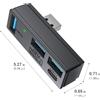 Hub USB 3.0 4 porte leggero 2,34 x 1,8 x 1,65 cm per for ps5 PC laptop mobilit��