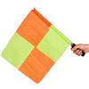 2pz Bandiere Segnale Arbitro Calcio - Albero Acciaio Diametro 2 cm