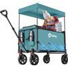 Sekey XXL Carrello Spiaggia con Tetto 150L 150KG, Carrello Pieghevole per Bambin