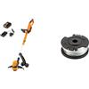 Lawnmaster Decespugliatore Tagliabordi a Batteria 24V 2,0Ah+Lawnmaster Spule und