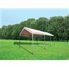GAZEBO RETTANGOLARE MT.3X6 CARPORT MAGNUM 300x600x275h ACCIAIO TELO IMPERMEABILE