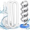 FFTANXS 2 pacchi Tubo piscina,Tubo piscina 32mm,Tubi piscina con 4 clip in (Z4x)