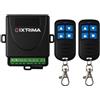 IXTRIMA Kit radio universale 12-30V AC/DC con 2 telecomandi per Automazione Cancelli, te