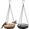 Anlising 2PCS Mangiatoia per Uccelli in Metallo, Rotonda Mangiatoie per (H1b)