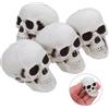 4 Pcs Piccoli Teschi Di Plastica Mini Scheletri Cranio Realistico