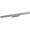 hansgrohe RainDrain Original - set canalina doccia lineare, canale di drenaggio doccia 700 mm, scarico a pavimento, acciaio inox spazzolato