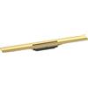hansgrohe RainDrain Flex - set di canalina doccia accorciabile, canale di drenaggio 700 mm, scarico a pavimento per montaggio filo muro, oro lucido