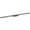 hansgrohe RainDrain Flex - set di canalina doccia accorciabile, canale di drenaggio 1200 mm, scarico a pavimento della doccia, cromo nero spazzolato