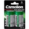 Camelion 2x Camelion Batterie D R20P 1,5V Zinco Carbone Long Life Super Heavy Duty