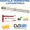 Metronic Antenna esterna logaritmica 16 elementi UHF DVB T2 HEVC LTE