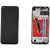 SCREEN SCHERMO PER HUAWEI P40 LITE E / Y7P VETRO LCD DISPLAY CON FRAME NERO