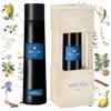 MACAJA GIN NAVY STRENGTH IN CASSETTA SINGOLA LEGNO - Gin artigianale dal gusto morbido e deciso, gradazione alcolica 57% vol, bottiglia da 50 cl.